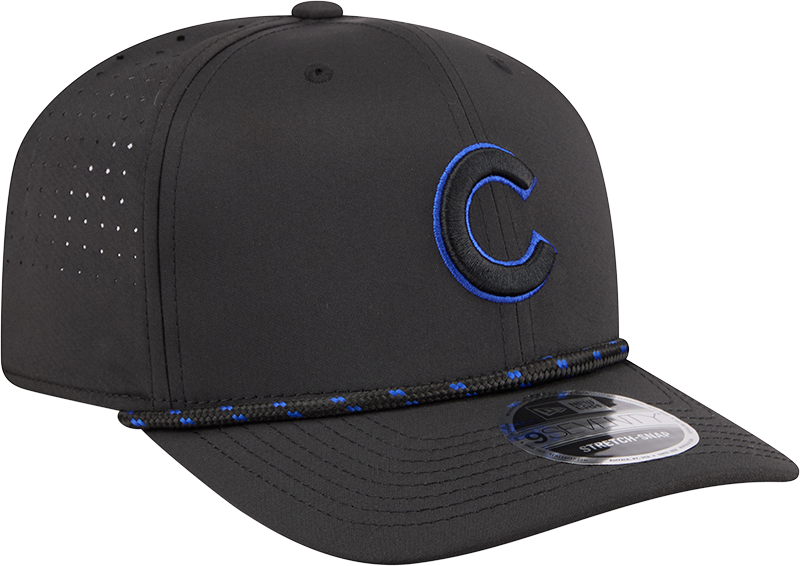 Chicago Cubs New Era Black Sport Rope 9SEVENTY Stretch Snap Adjustable Hat product image 3, provided for visual reference