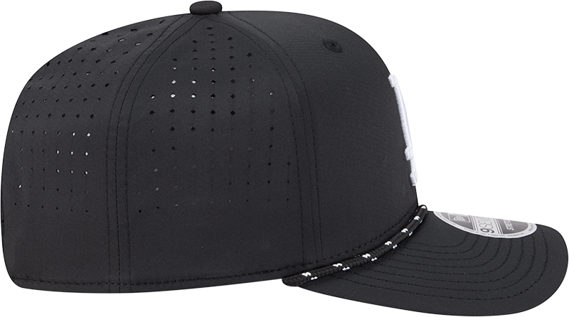 Los Angeles Dodgers New Era Black Performance 9SEVENTY Sport Adjustable Hat for Men product image 7, provided for visual