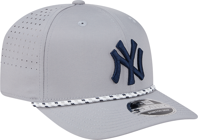 New York Yankees Gray Sport Rope 9SEVENTY Stretch Snap Adjustable Hat product image 3, provided for visual reference and