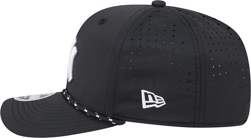 New York Yankees Black Sport Rope 9SEVENTY Stretch Snap Adjustable Hat product image 7, provided for visual reference and