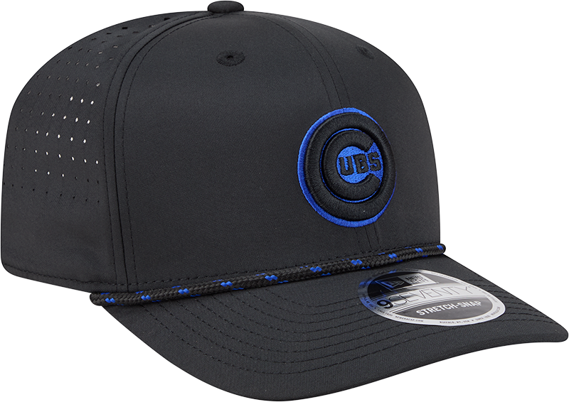 Chicago Cubs New Era Black Bullseye Sport Rope 9SEVENTY Stretch Snap Adjustable Hat product image 3, provided for visual