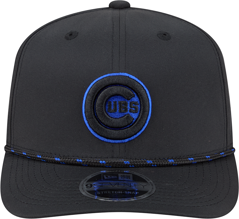 Chicago Cubs New Era Black Bullseye Sport Rope 9SEVENTY Stretch Snap Adjustable Hat product image 2, provided for visual