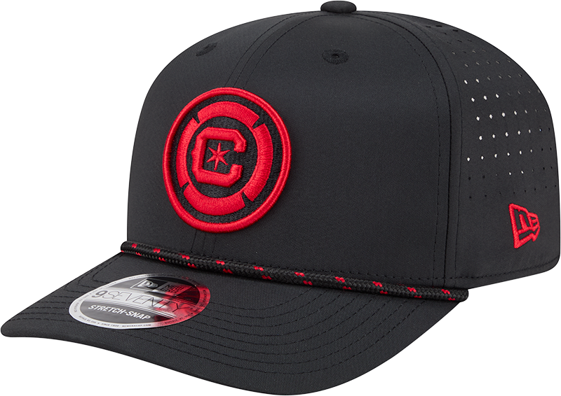 Chicago Fire New Era Black Sport Rope 9SEVENTY Stretch Snap Adjustable Hat product image 1, provided for visual reference