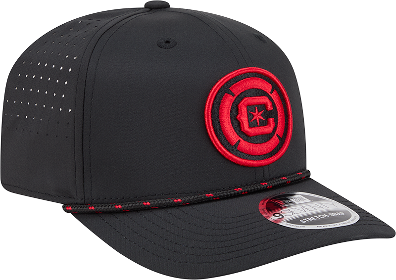 Chicago Fire New Era Black Sport Rope 9SEVENTY Stretch Snap Adjustable Hat product image 3, provided for visual reference