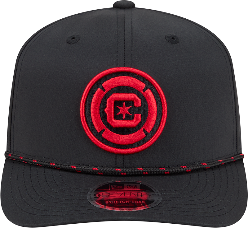 Chicago Fire New Era Black Sport Rope 9SEVENTY Stretch Snap Adjustable Hat product image 2, provided for visual reference