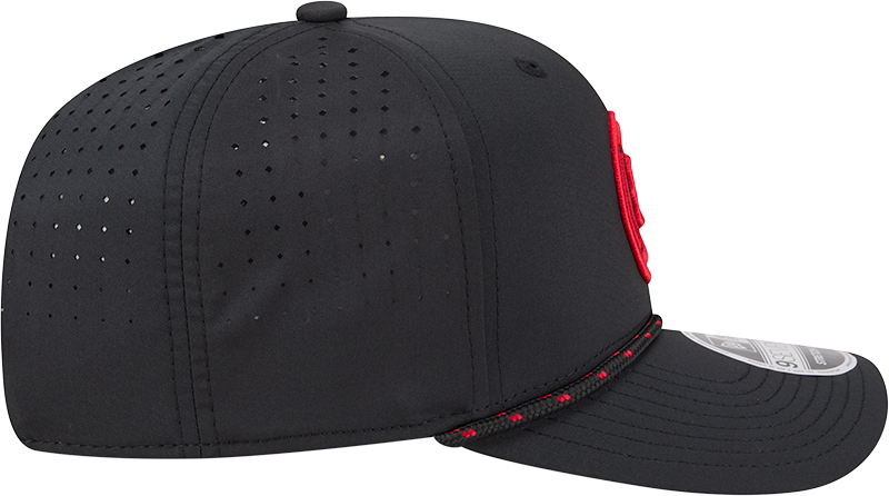 Chicago Fire New Era Black Sport Rope 9SEVENTY Stretch Snap Adjustable Hat product image 6, provided for visual reference