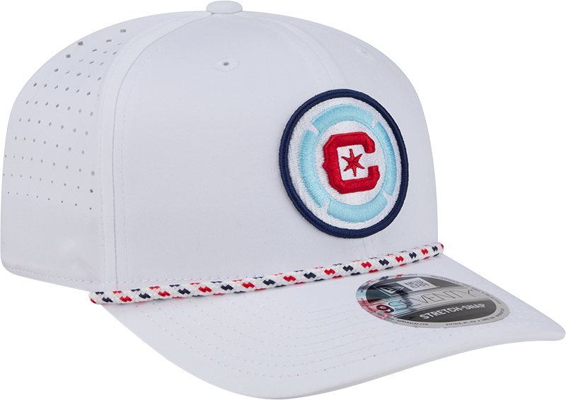 Chicago Fire New Era White Sport Rope 9SEVENTY Stretch Snap Adjustable Hat product image 3, provided for visual reference