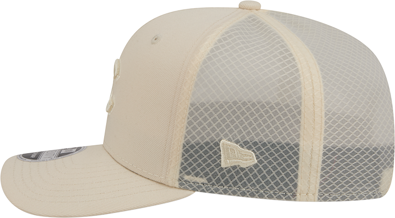 Chicago Cubs New Era Light Beige Color Pack 9SEVENTY Trucker Adjustable Hat for Men product image 4, provided for visual