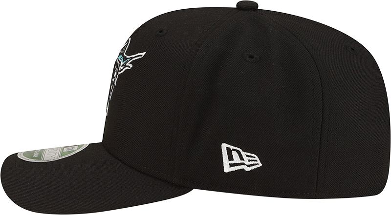 Florida Marlins Cooperstown New Era Black 9SEVENTY Adjustable Hat product image 5, provided for visual reference and product