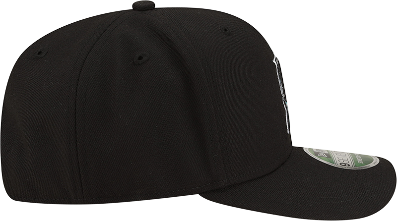 Florida Marlins Cooperstown New Era Black 9SEVENTY Adjustable Hat product image 7, provided for visual reference and product