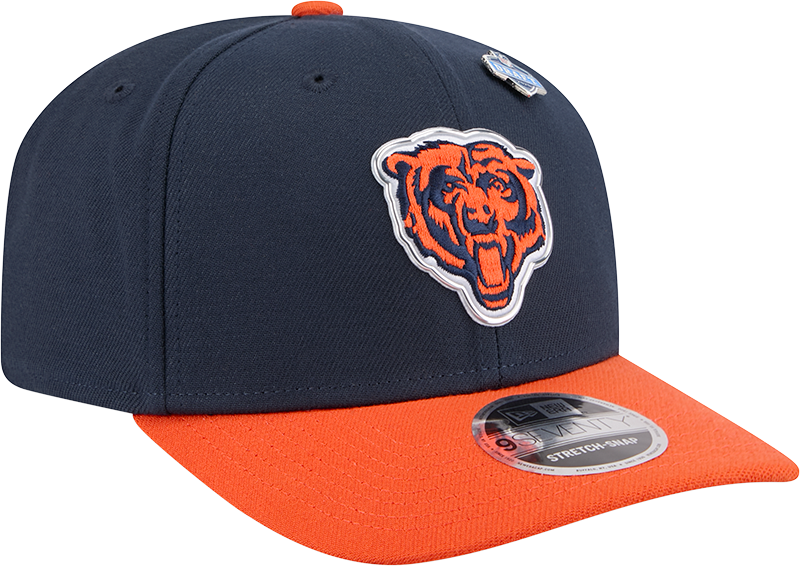 Chicago Bears New Era Navy/Orange 2026 NFL Draft 9SEVENTY Snapback Adjustable Hat product image 3, provided for visual