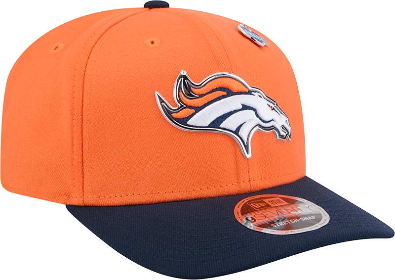 Denver Broncos New Era Orange/Navy 2026 NFL Draft 9SEVENTY Snapback Adjustable Hat product image 3, provided for visual