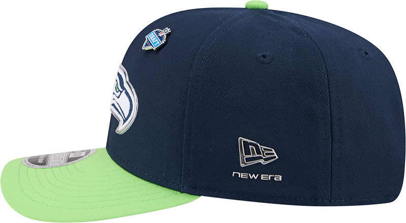 Seattle Seahawks New Era Navy/Green 2026 NFL Draft 9SEVENTY Snapback Adjustable Hat product image 5, provided for visual