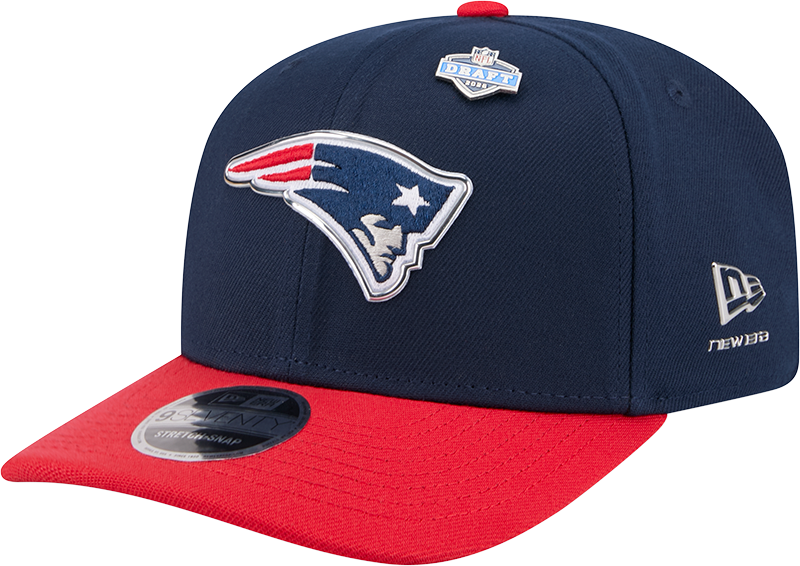 New England Patriots New Era Navy/Red 2026 NFL Draft 9SEVENTY Snapback Adjustable Hat product image 1, provided for visual