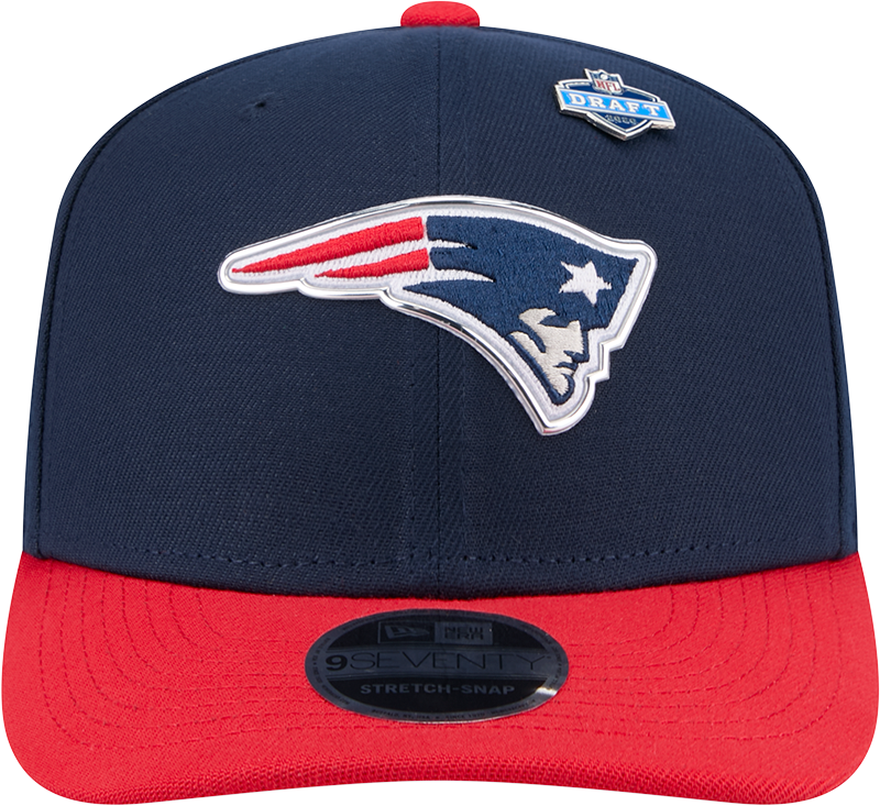 New England Patriots New Era Navy/Red 2026 NFL Draft 9SEVENTY Snapback Adjustable Hat product image 2, provided for visual