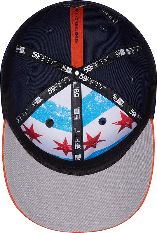 Chicago Bears New Era Navy/Orange 2026 NFL Draft Pre-Curved 59FIFTY Fitted Hat for Men product image 7, provided for visual
