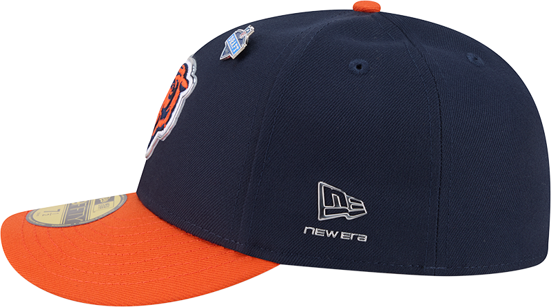 Chicago Bears New Era Navy/Orange 2026 NFL Draft Pre-Curved 59FIFTY Fitted Hat for Men product image 5, provided for visual