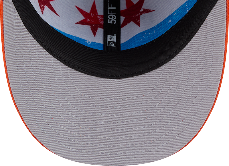 Chicago Bears New Era Navy/Orange 2026 NFL Draft Pre-Curved 59FIFTY Fitted Hat for Men product image 8, provided for visual