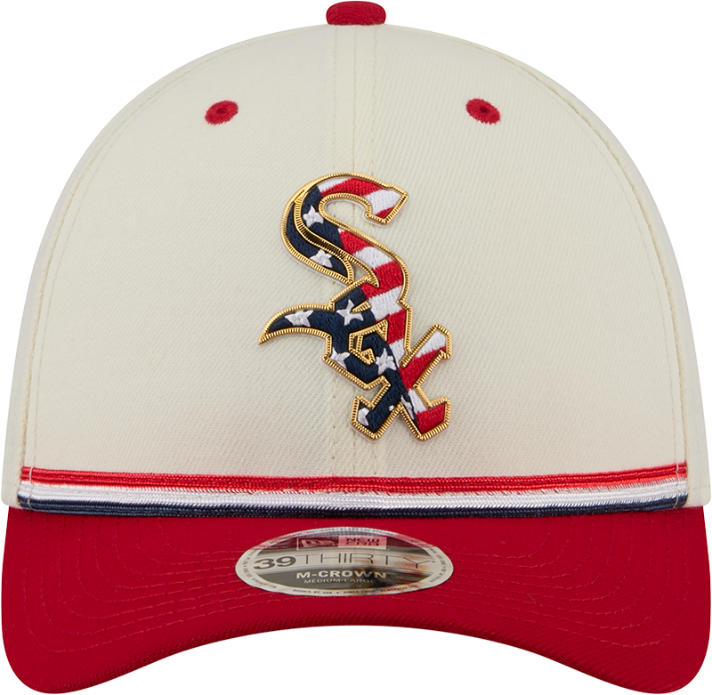 Chicago White Sox New Era 250th Independence Day 39Thirty M-Crown Flex Fit Hat product image 2, provided for visual