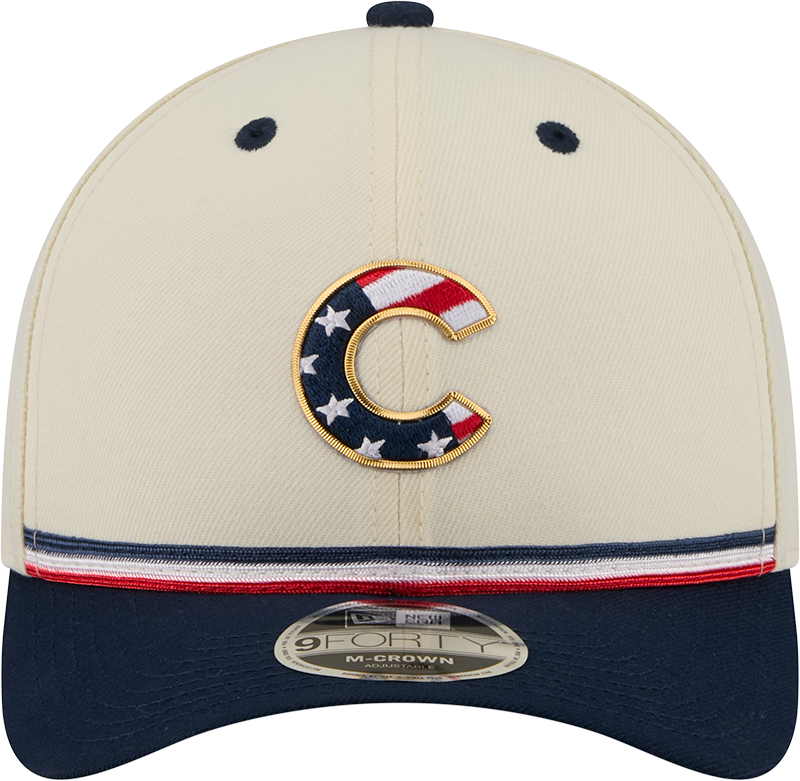 Chicago Cubs New Era 250th Independence Day 9FORTY M-Crown Adjustable Hat product image 2, provided for visual reference and