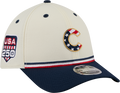 Chicago Cubs New Era 250th Independence Day 39Thirty M-Crown Flex Fit Hat product image 1, provided for visual reference and