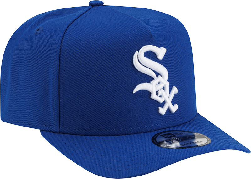 Chicago White Sox New Era Royal Team Logo A-Frame 9FIFTY Snapback Hat product image 3, provided for visual reference and