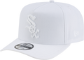 Chicago White Sox New Era White Team Logo A-Frame 9FIFTY Snapback Hat product image 1, provided for visual reference and