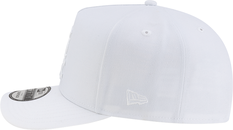 Chicago White Sox New Era White Team Logo A-Frame 9FIFTY Snapback Hat product image 7, provided for visual reference and
