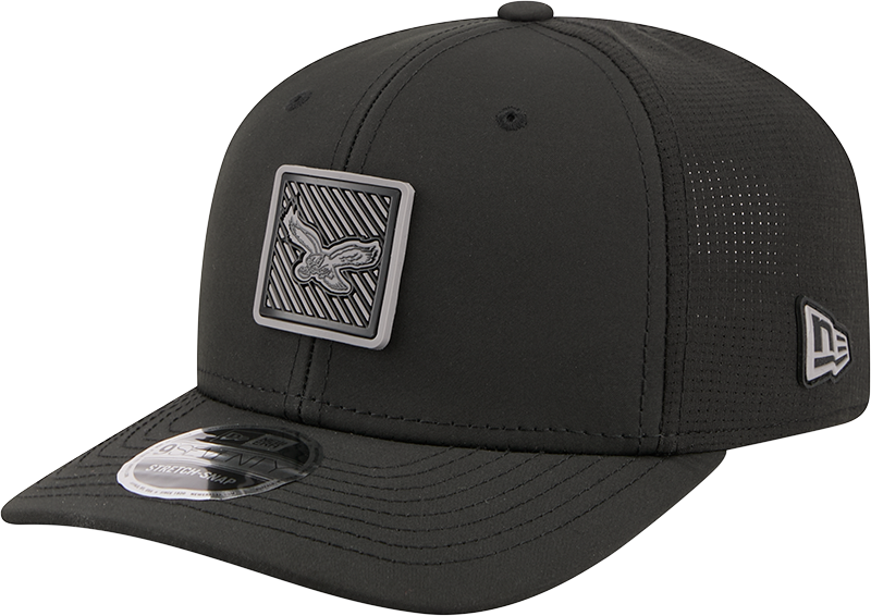 Philadelphia Eagles New Era Black 2026 NFL Training Camp 9SEVENTY Adjustable Hat-Throwback Logo for Men product image 1,