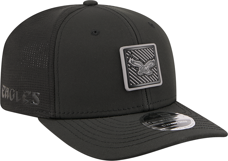 Philadelphia Eagles New Era Black 2026 NFL Training Camp 9SEVENTY Adjustable Hat-Throwback Logo for Men product image 3,