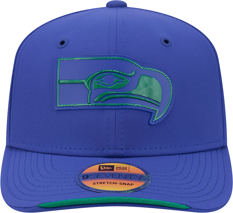 Seattle Seahawks New Era 2026 NFL Sideline 9SEVENTY Royal Blue Adjustable Hat for Men product image 2, provided for visual