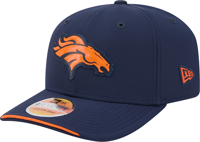 Denver Broncos New Era 2026 NFL Sideline 9SEVENTY Navy Adjustable Hat for Men product image 1, provided for visual reference