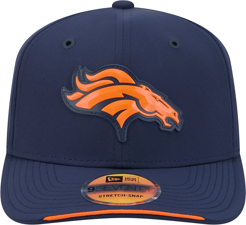 Denver Broncos New Era 2026 NFL Sideline 9SEVENTY Navy Adjustable Hat for Men product image 2, provided for visual reference