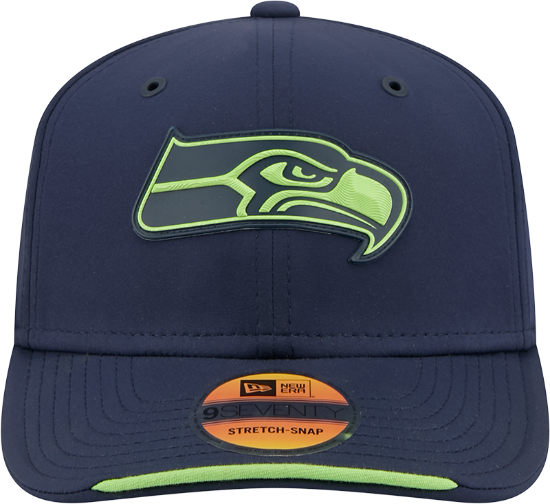 Seattle Seahawks New Era 2026 NFL Sideline 9SEVENTY Navy Adjustable Hat for Men product image 2, provided for visual