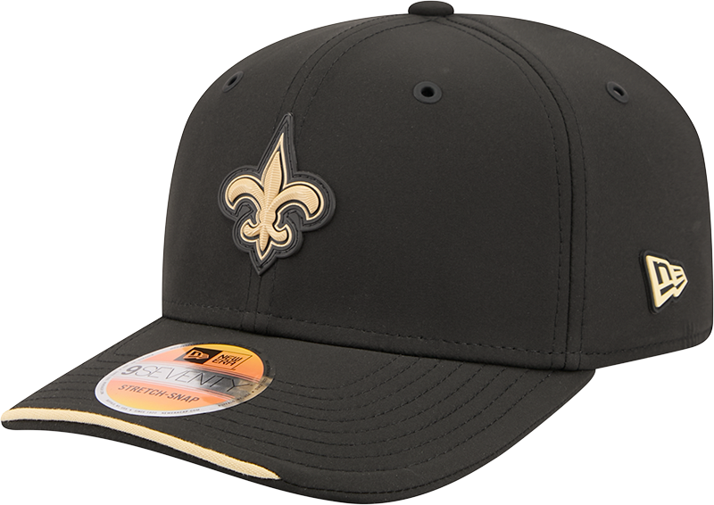 New Orleans Saints New Era 2026 NFL Sideline 9SEVENTY Black Adjustable Hat for Men product image 1, provided for visual