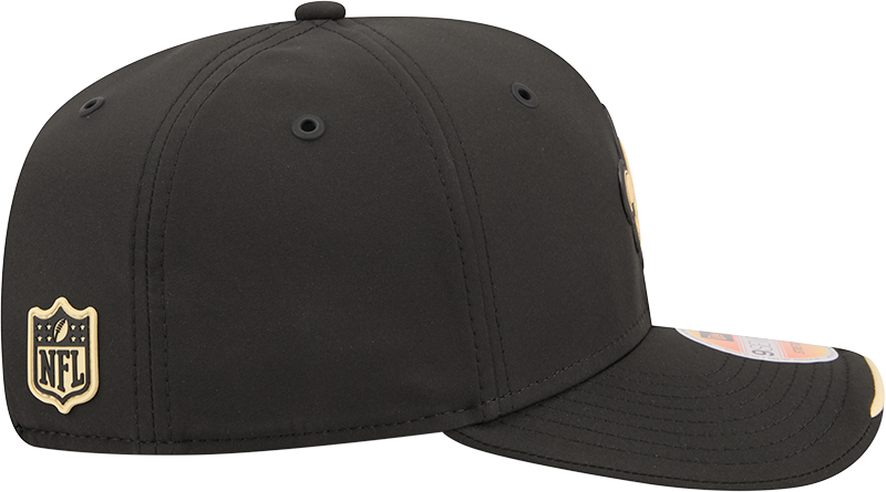 New Orleans Saints New Era 2026 NFL Sideline 9SEVENTY Black Adjustable Hat for Men product image 6, provided for visual