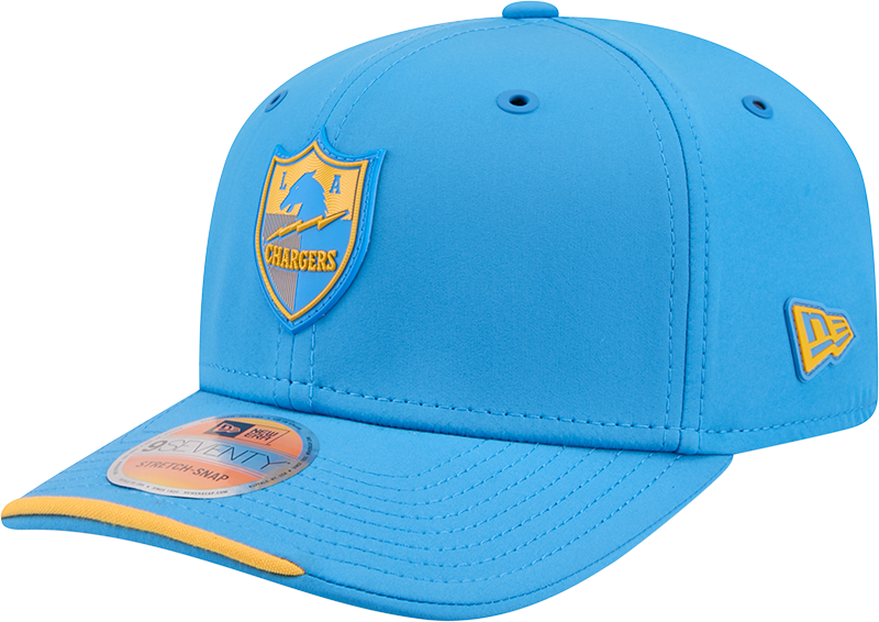 Los Angeles Chargers New Era 2026 NFL Sideline 9SEVENTY Throwback Logo Light Blue Adjustable Hat for Men product image 1,