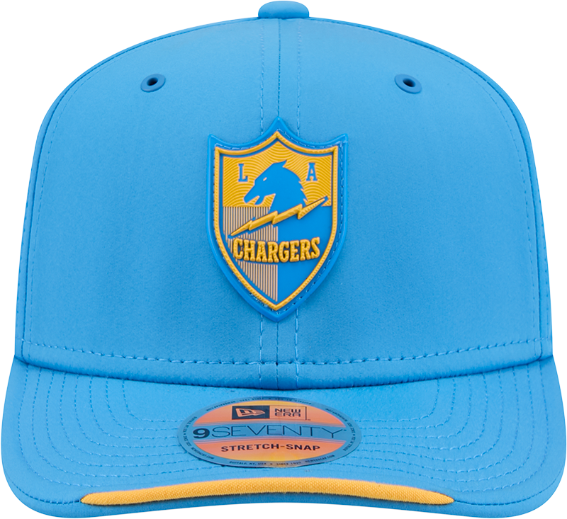 Los Angeles Chargers New Era 2026 NFL Sideline 9SEVENTY Throwback Logo Light Blue Adjustable Hat for Men product image 2,