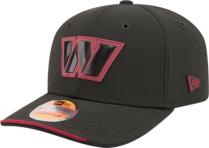 Washington Commanders New Era 2026 NFL Sideline 9SEVENTY Black Adjustable Hat for Men product image 1, provided for visual