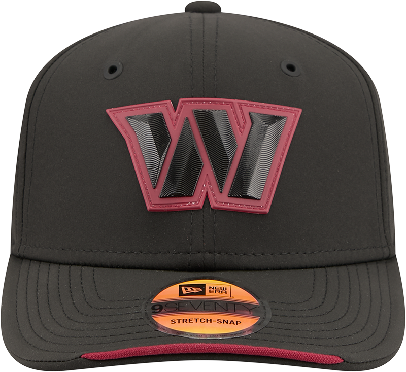 Washington Commanders New Era 2026 NFL Sideline 9SEVENTY Black Adjustable Hat for Men product image 2, provided for visual