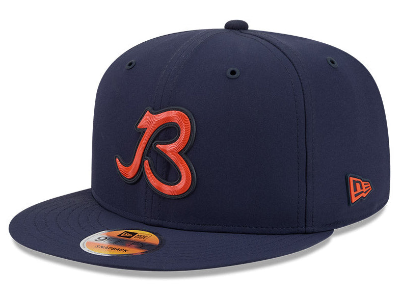 Chicago Bears New Era Navy B Logo 2026 NFL Sideline 9FIFTY Snapback Hat for Men product image 1, provided for visual