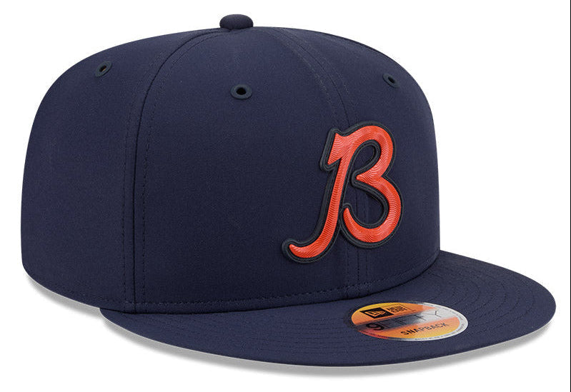Chicago Bears New Era Navy B Logo 2026 NFL Sideline 9FIFTY Snapback Hat for Men product image 3, provided for visual