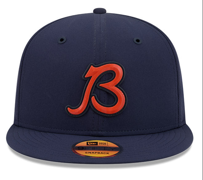 Chicago Bears New Era Navy B Logo 2026 NFL Sideline 9FIFTY Snapback Hat for Men product image 2, provided for visual