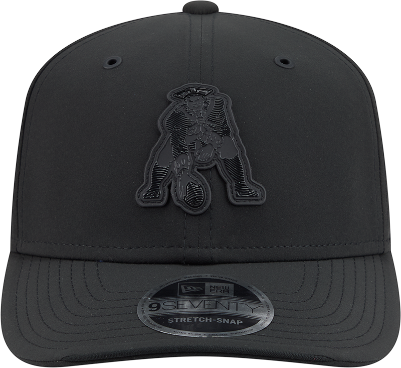New England Patriots New Era 2026 NFL Sideline 9SEVENTY Black Alternate Logo Adjustable Hat for Men product image 2,