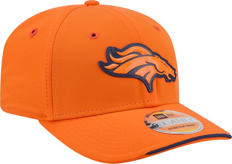 Denver Broncos New Era 2026 NFL Sideline 9SEVENTY Orange Adjustable Hat for Men product image 3, provided for visual