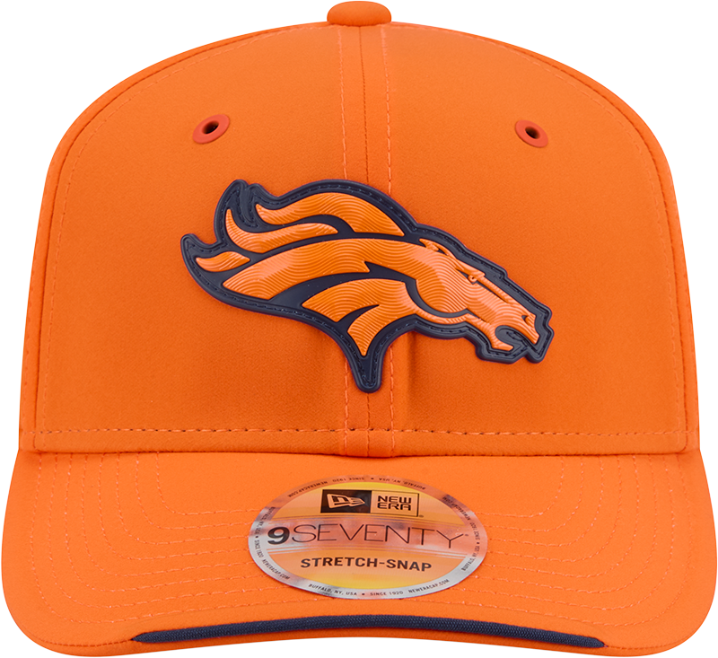 Denver Broncos New Era 2026 NFL Sideline 9SEVENTY Orange Adjustable Hat for Men product image 2, provided for visual