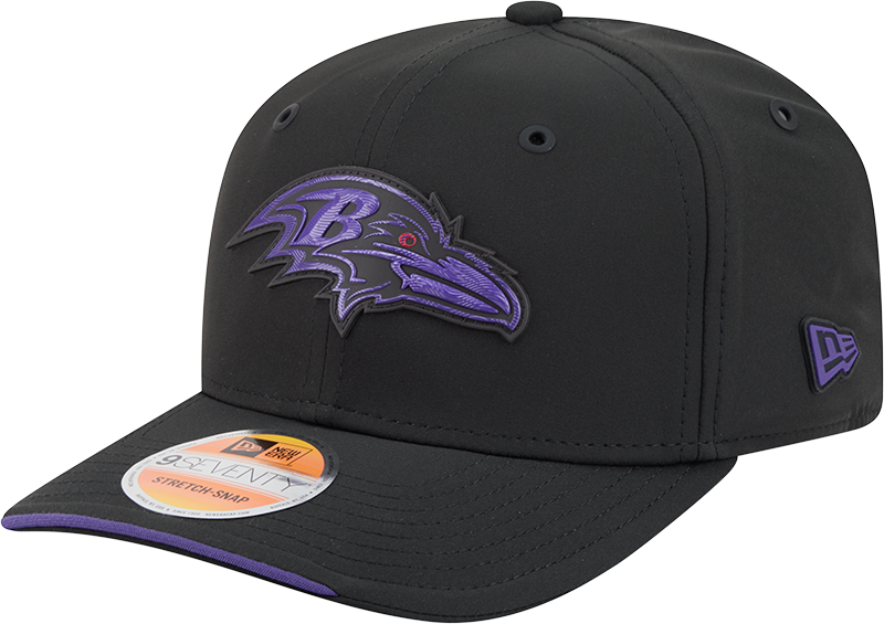Baltimore Ravens New Era 2026 NFL Sideline 9SEVENTY Black Adjustable Hat for Men product image 1, provided for visual