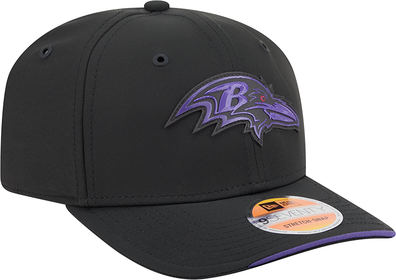 Baltimore Ravens New Era 2026 NFL Sideline 9SEVENTY Black Adjustable Hat for Men product image 3, provided for visual