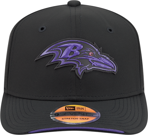 Baltimore Ravens New Era 2026 NFL Sideline 9SEVENTY Black Adjustable Hat for Men product image 2, provided for visual