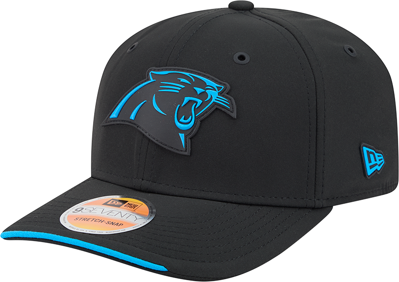 Carolina Panthers New Era 2026 NFL Sideline 9SEVENTY Black Adjustable Hat for Men product image 1, provided for visual